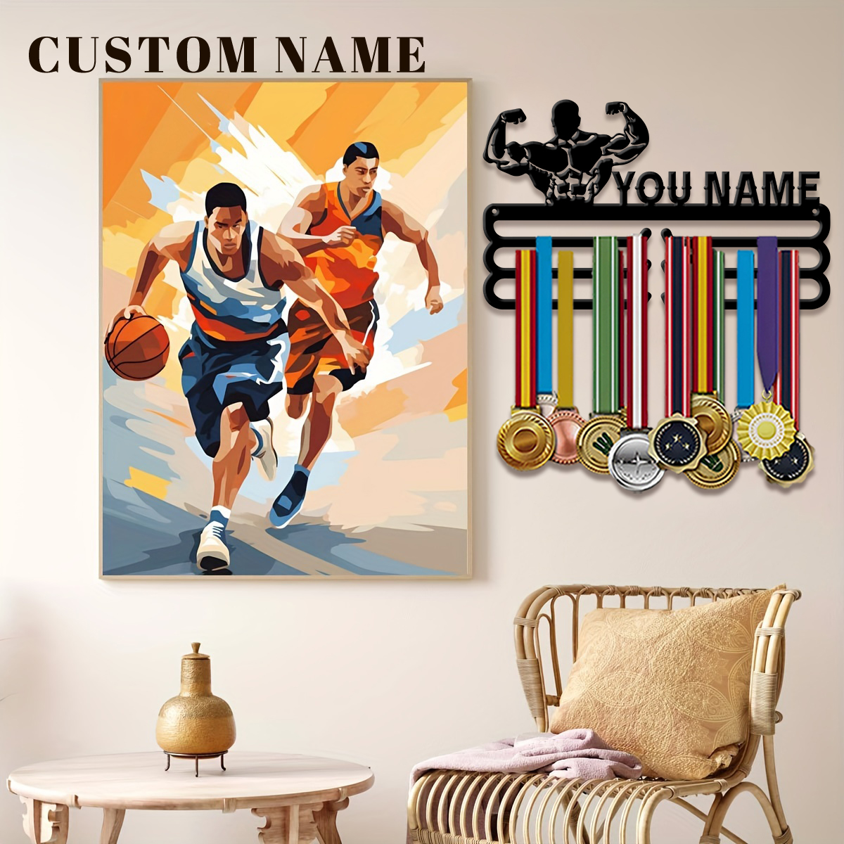 Health & Wellness Japan 2026 - custom Health, fitness Metal medal display