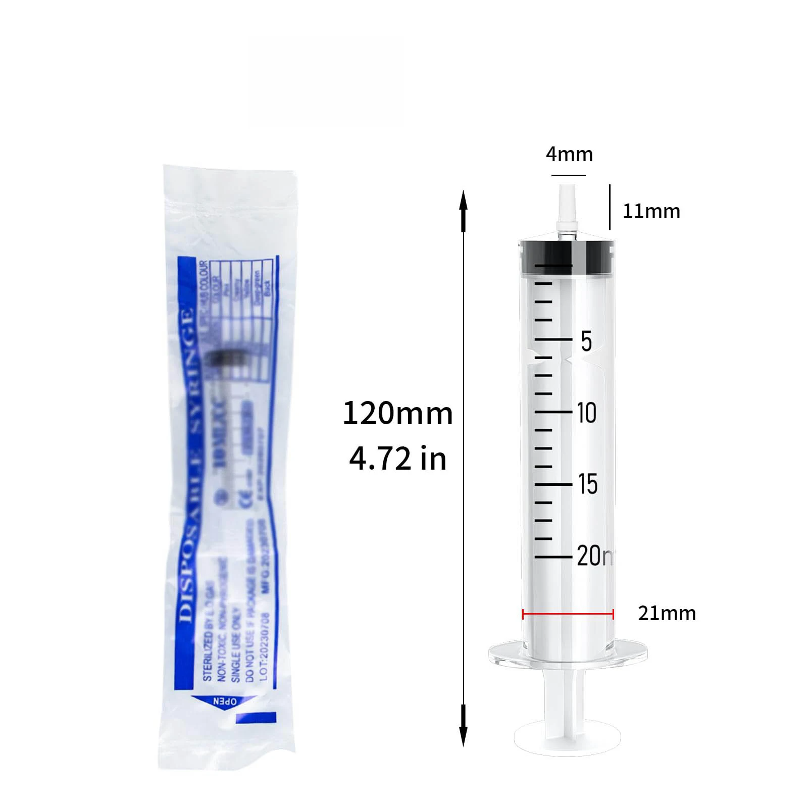 20ml Straight Mouth Plastic Sy - Health Wellness Gifts review and price