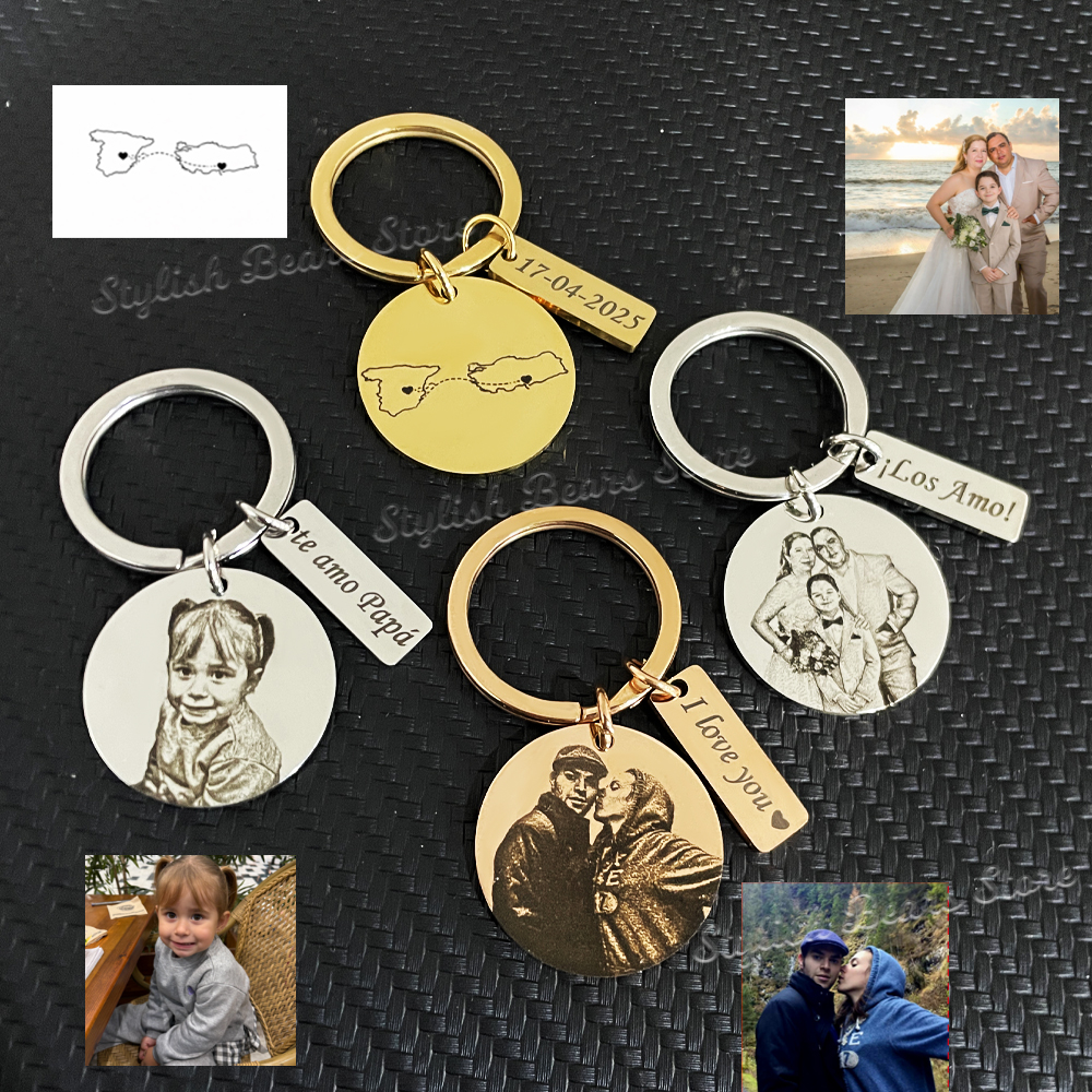 Laser Engraved Custom Photo Ke - Health Wellness Gifts review and price