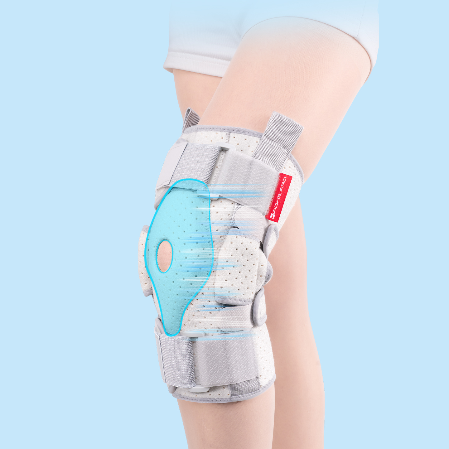 Adjustable knee sleeve with la - Compression Knee Sleeve review and price