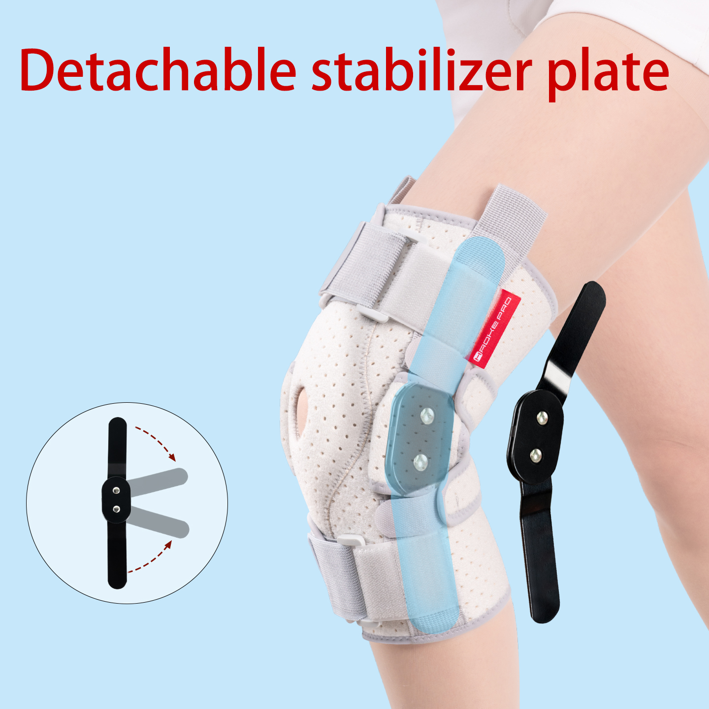 Adjustable knee sleeve with la - Compression Knee Sleeve review and price