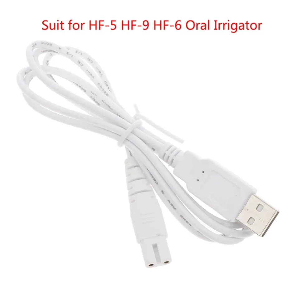 White USB Cable Charging Line  - Oral Irrigator Flosser review and price