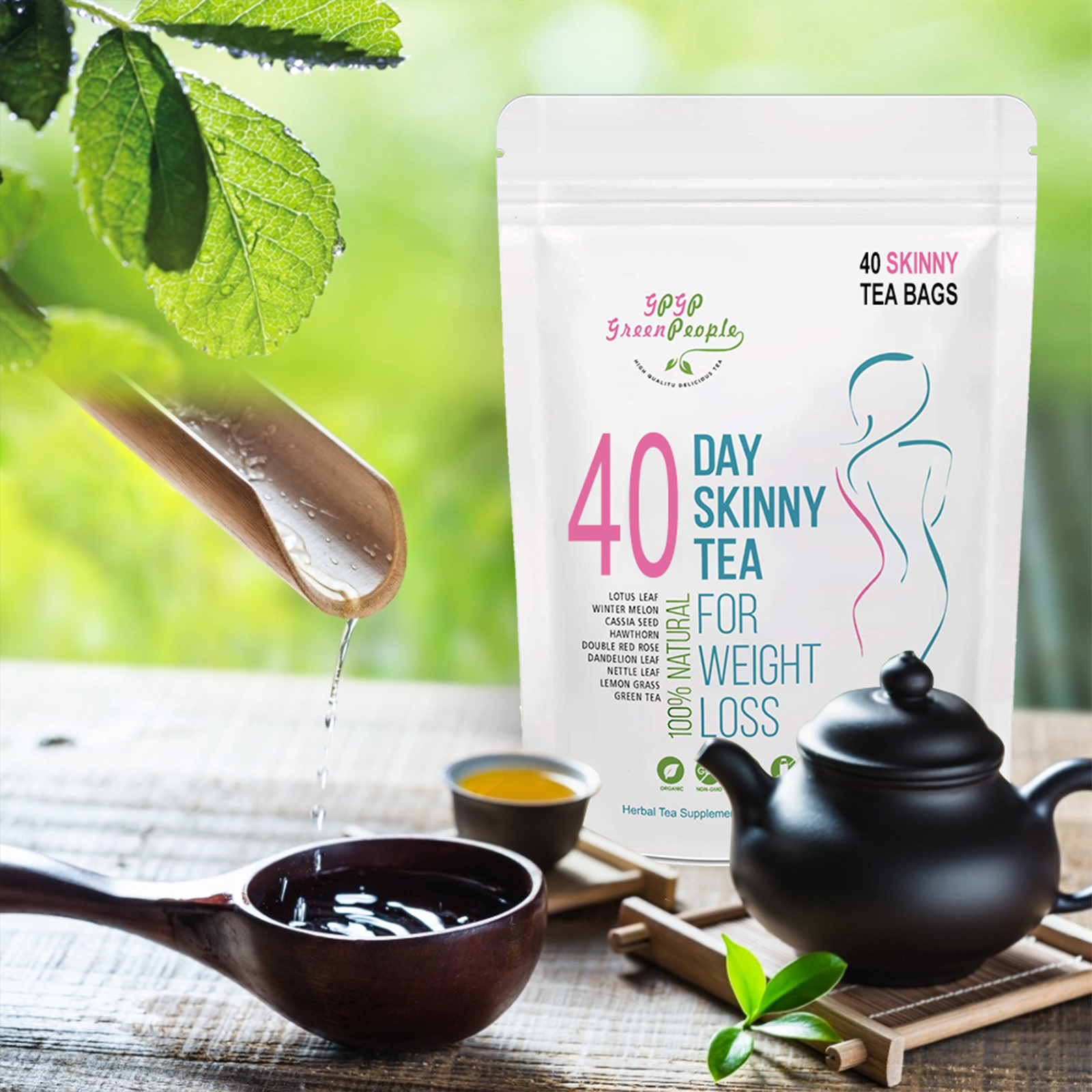 Natural 40 Days Herbal Skinny  - Health Wellness Gifts review and price