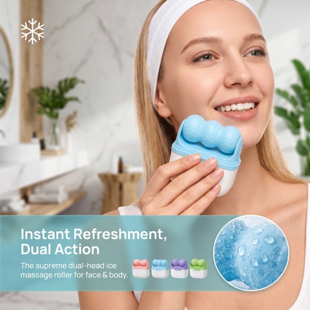 Double Head Ice Roller for Fac - Ice Roller Face Cold review and price