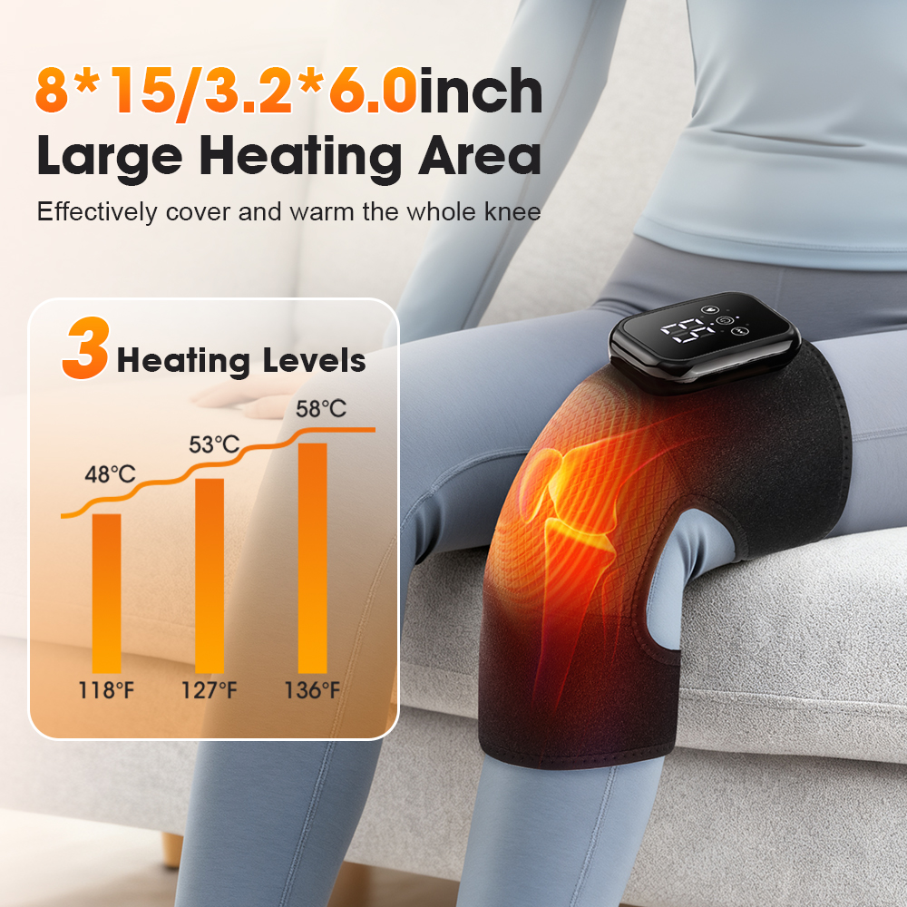 Vibration Massage Knee Pad Hea - Compression Knee Sleeve review and price