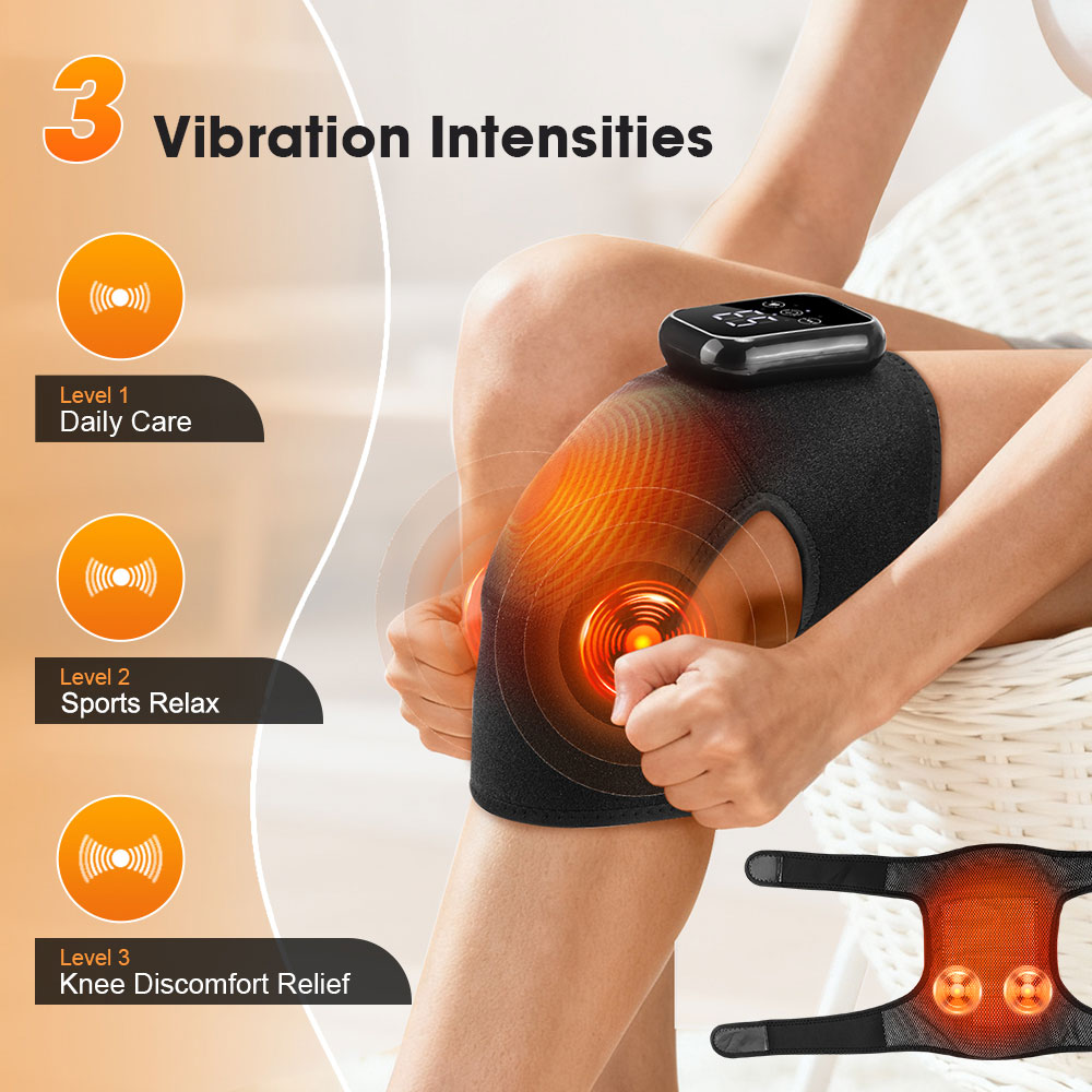 Vibration Massage Knee Pad Hea - Compression Knee Sleeve review and price